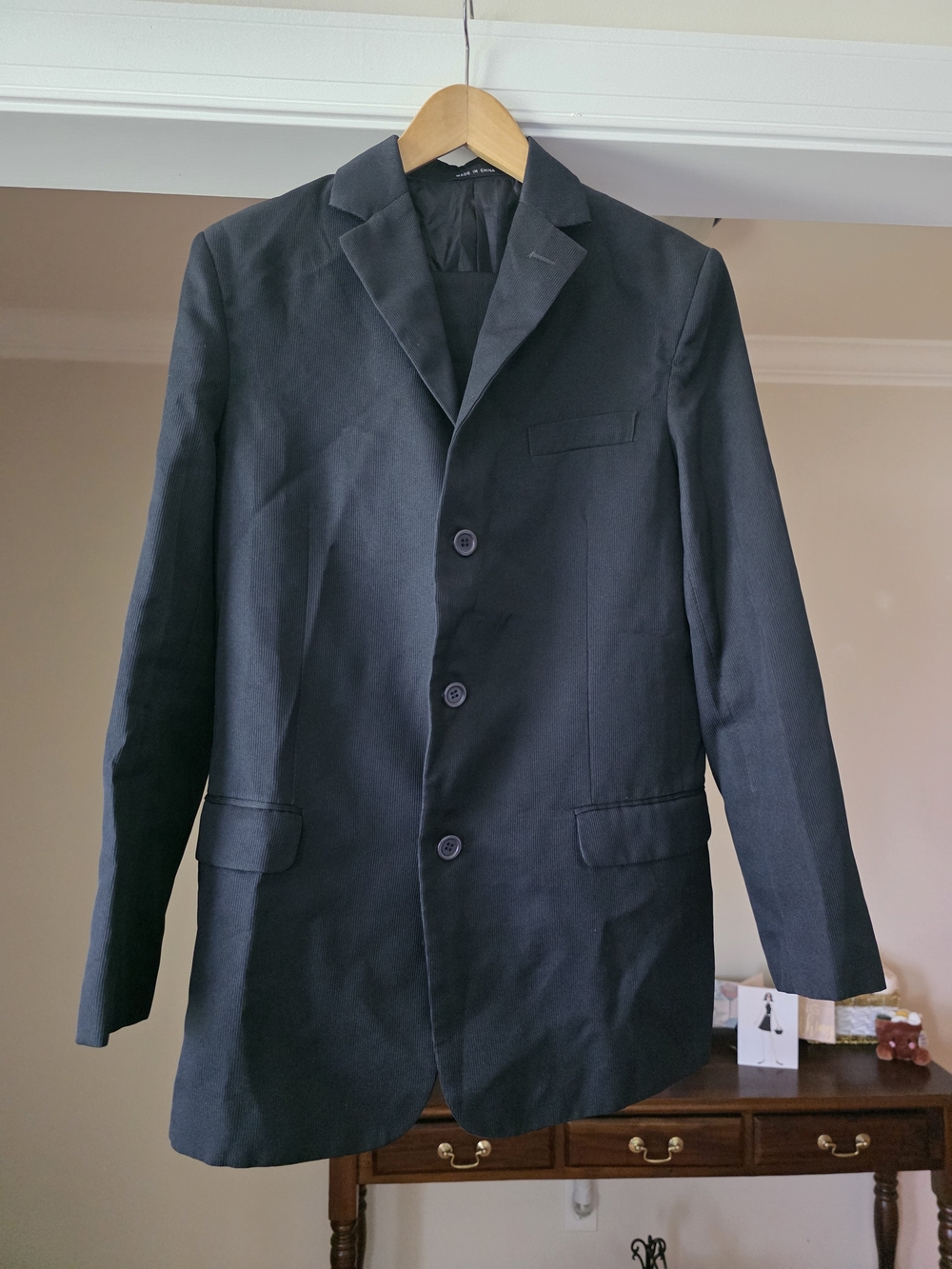 Andrew Fezza Black Men's Suit Jacket